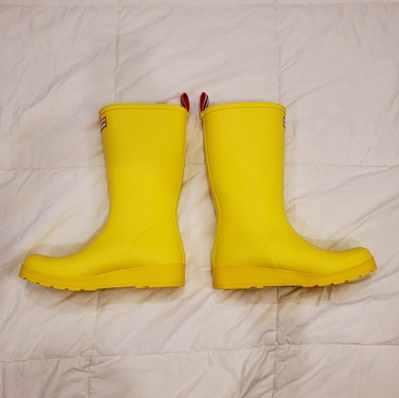 Hunter Shoes Hunter Original Tall Play Rain Boot In Yellow New